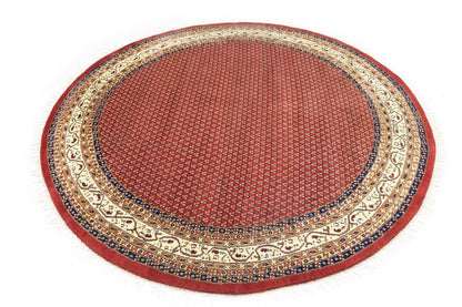 Handmade Tribal Indo Botemir Round Oriental Rug