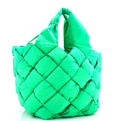 Bottega Veneta Cassette Paper Tote Intrecciato Nylon