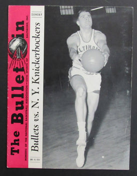 1951 NBA Program Baltimore Bullets vs. New York Knickerbockers 198269
