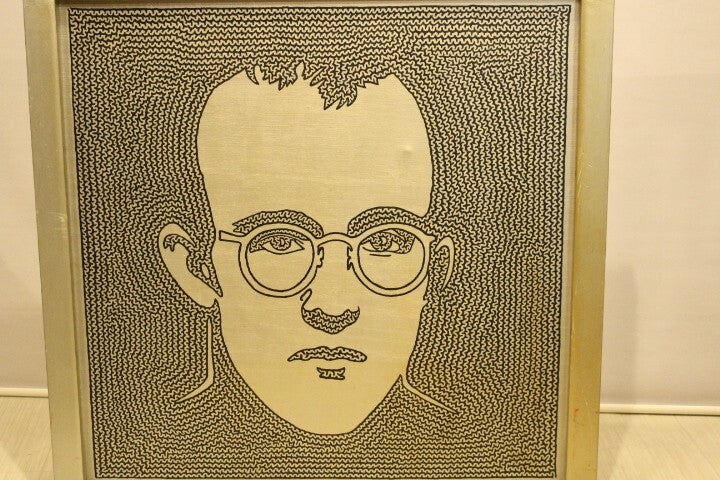 Ken Hamazaki "Keith Haring" Original Acrylic On Canvas Painting Signed Framed
