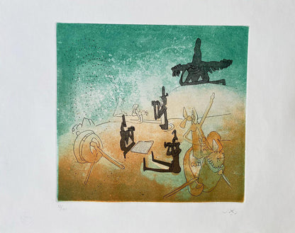 Roberto Sebastian Matta, Etching, Hand-Signed Numbered In Pencil