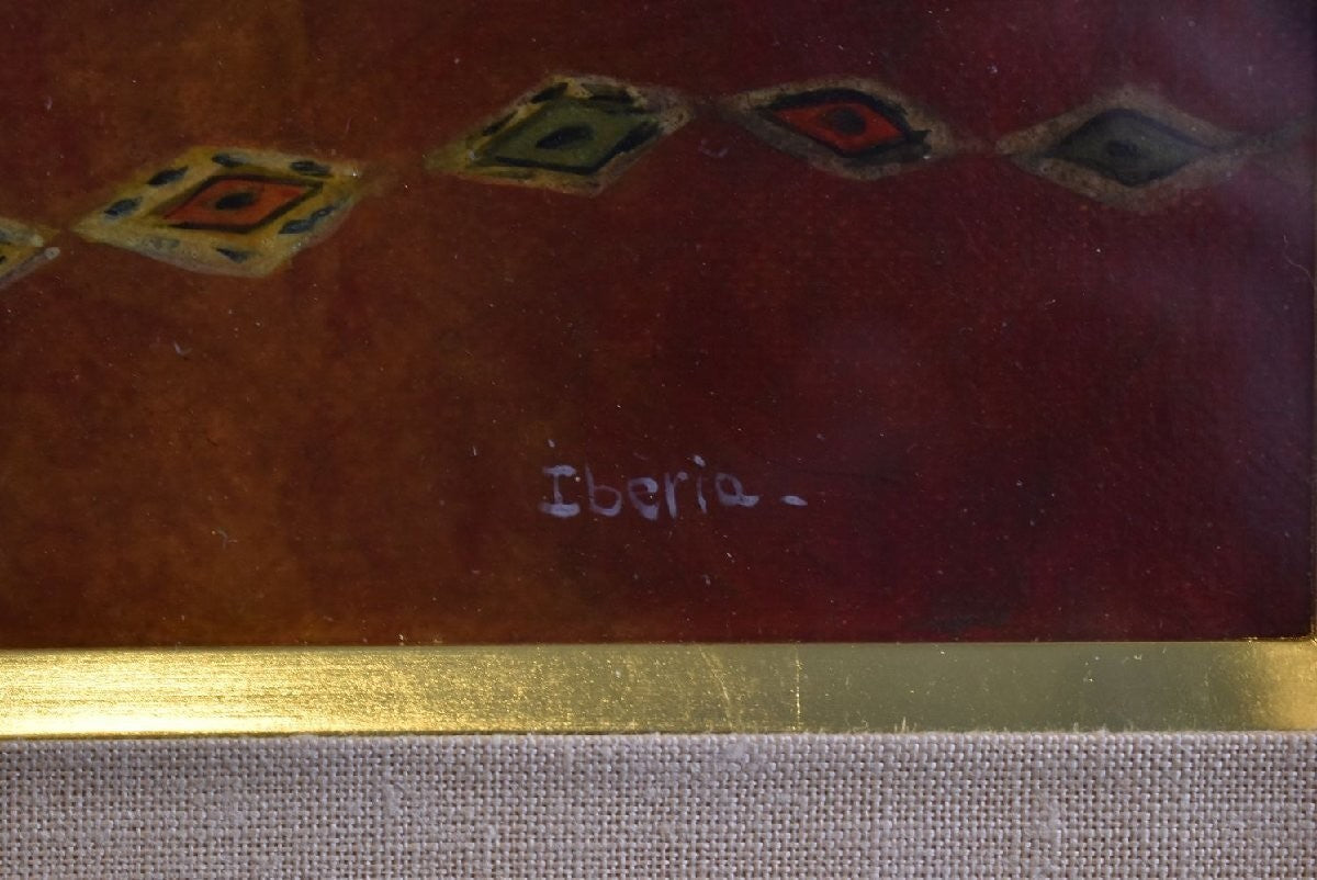 Iberia Lebel Teapot And Bowl Original Oil Painting French Still Life Signed