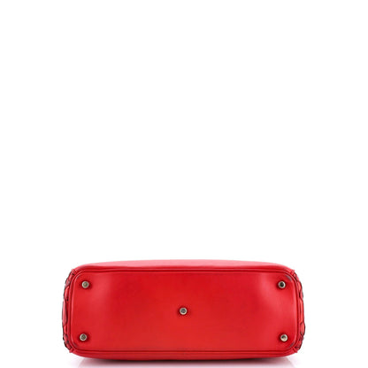 Christian Dior Diorissimo Tote Smooth Calfskin And Python Medium