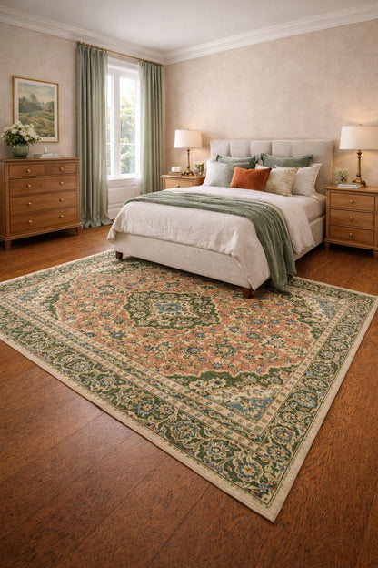 Handmade Oriental Rug Floral Tribal Style Decor Entryway Carpet