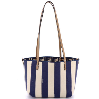 Fendi Reversible Roll Tote Zucca Canvas Medium
