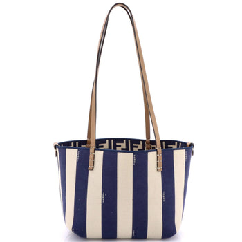 Fendi Reversible Roll Tote Zucca Canvas Medium