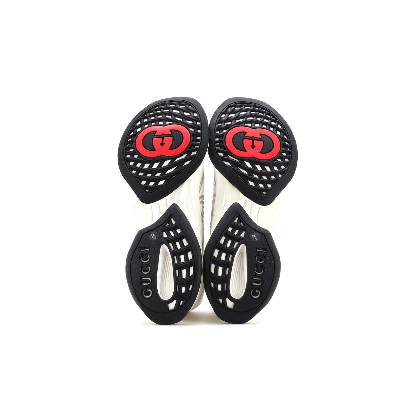 Gucci Men'S Run Sneakers Embroidered Technical Fabric