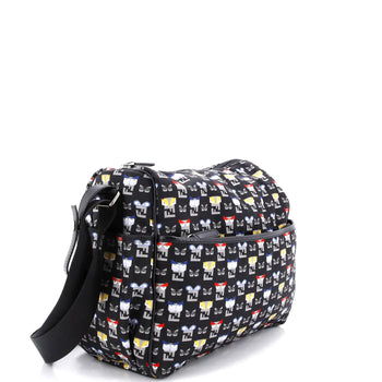 Fendi Monster Diaper Bag Printed Nylon