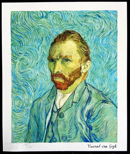 Vincent Van Gogh Lithograph From A Painting Coa Signed Numbered Egon Schiele