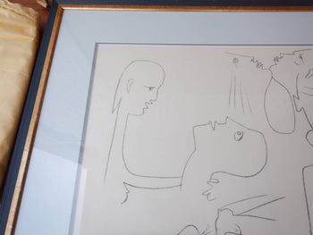 Jean Cocteau Large Lithograph Print Limited