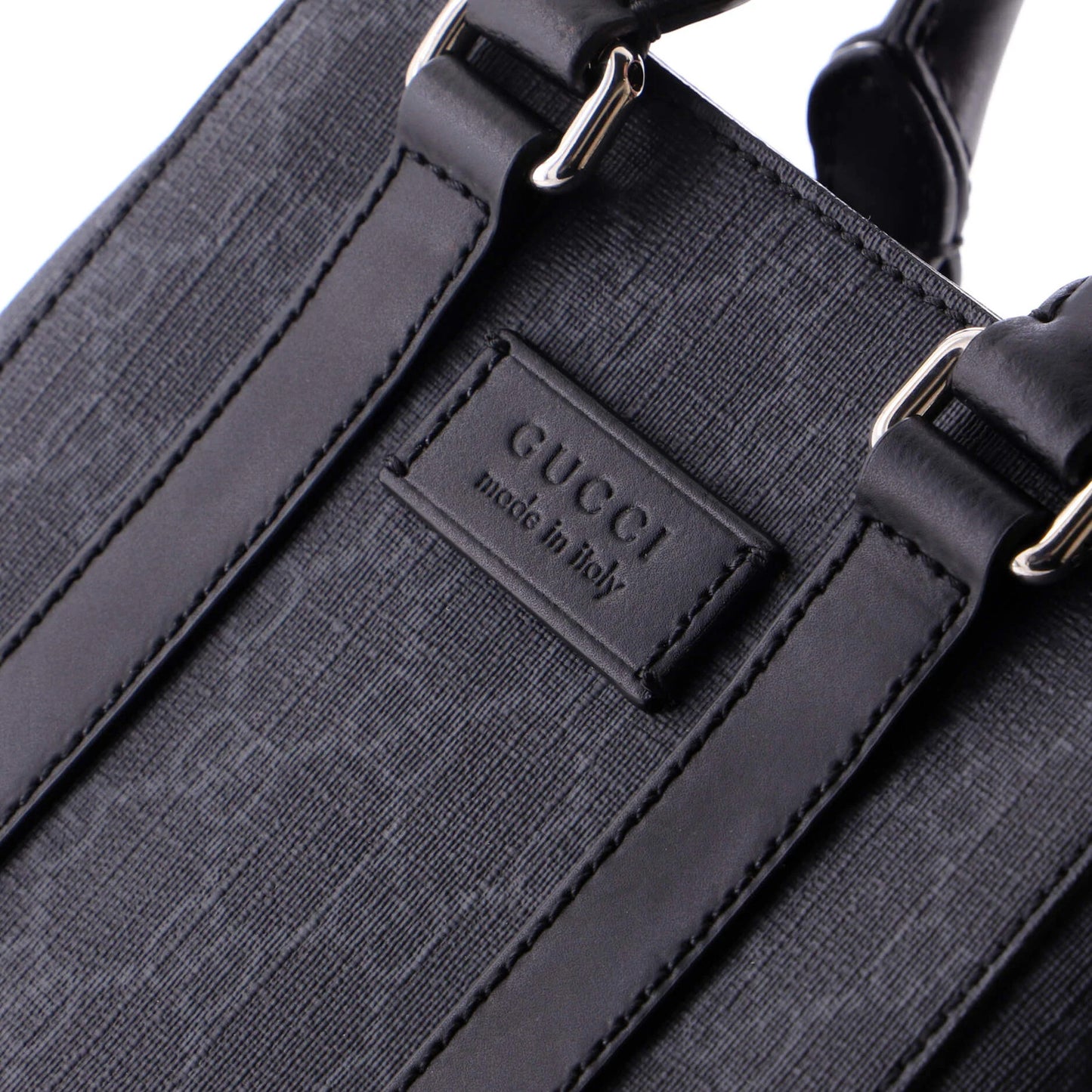 Gucci Convertible Web Open Tote Gg Coated Canvas Mini