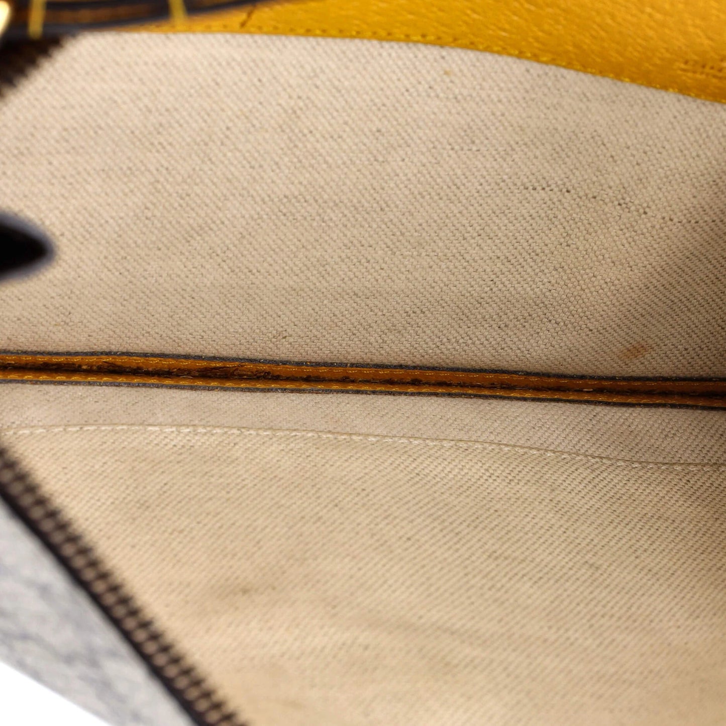 Gucci Neo Vintage Wristlet Pouch Gg Coated Canvas