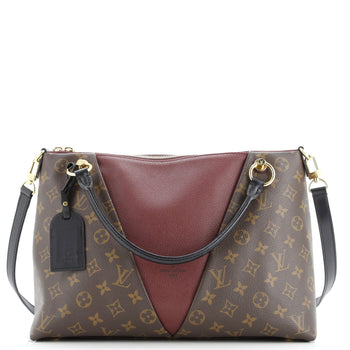MM Louis Vuitton V Tote Monogram Canvas and Leather