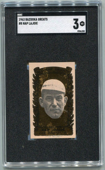 Nap Lajoie 1963 Bazooka Greats Card #8 Sgc Graded 3