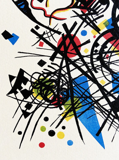 Wassily Kandinsky Lithograph 1923 Coa Published Bauhaus Signed Op