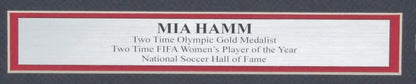 Mia Hamm Us Women'S Soccer Signed/Autographed 16X20 Photo Framed Beckett 188516
