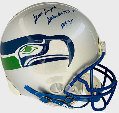 Seattle Seahawks Authentic Helmet Autographed By Steve Largent (PSA)