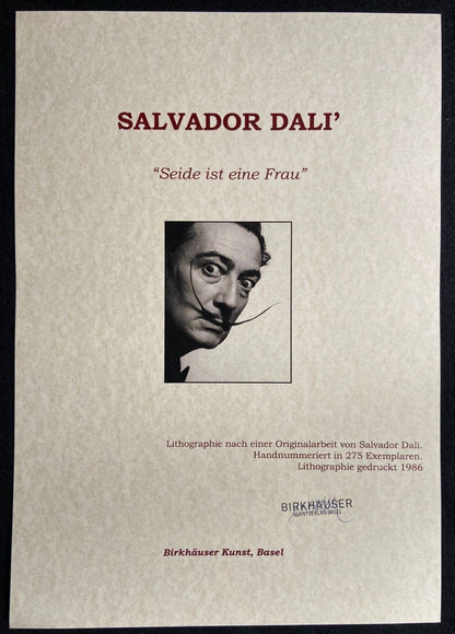 Salvador Dal Lithograph Coa Signed Numbered By Hand
