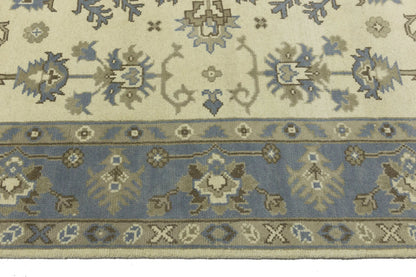 8X10 Ft Oushak Chobi Oriental Rug Floral Design