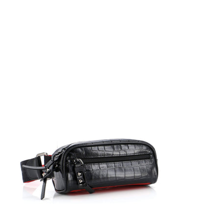 Christian Louboutin Blaster Waist Bag Alligator Embossed Calfskin