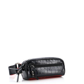 Christian Louboutin Blaster Waist Bag Alligator Embossed Calfskin