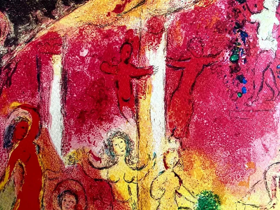 Marc Chagall Lithograph Coa Hand Numbered Signed