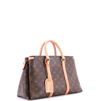 Louis Vuitton Soufflot Tote Monogram Canvas With Leather Mm