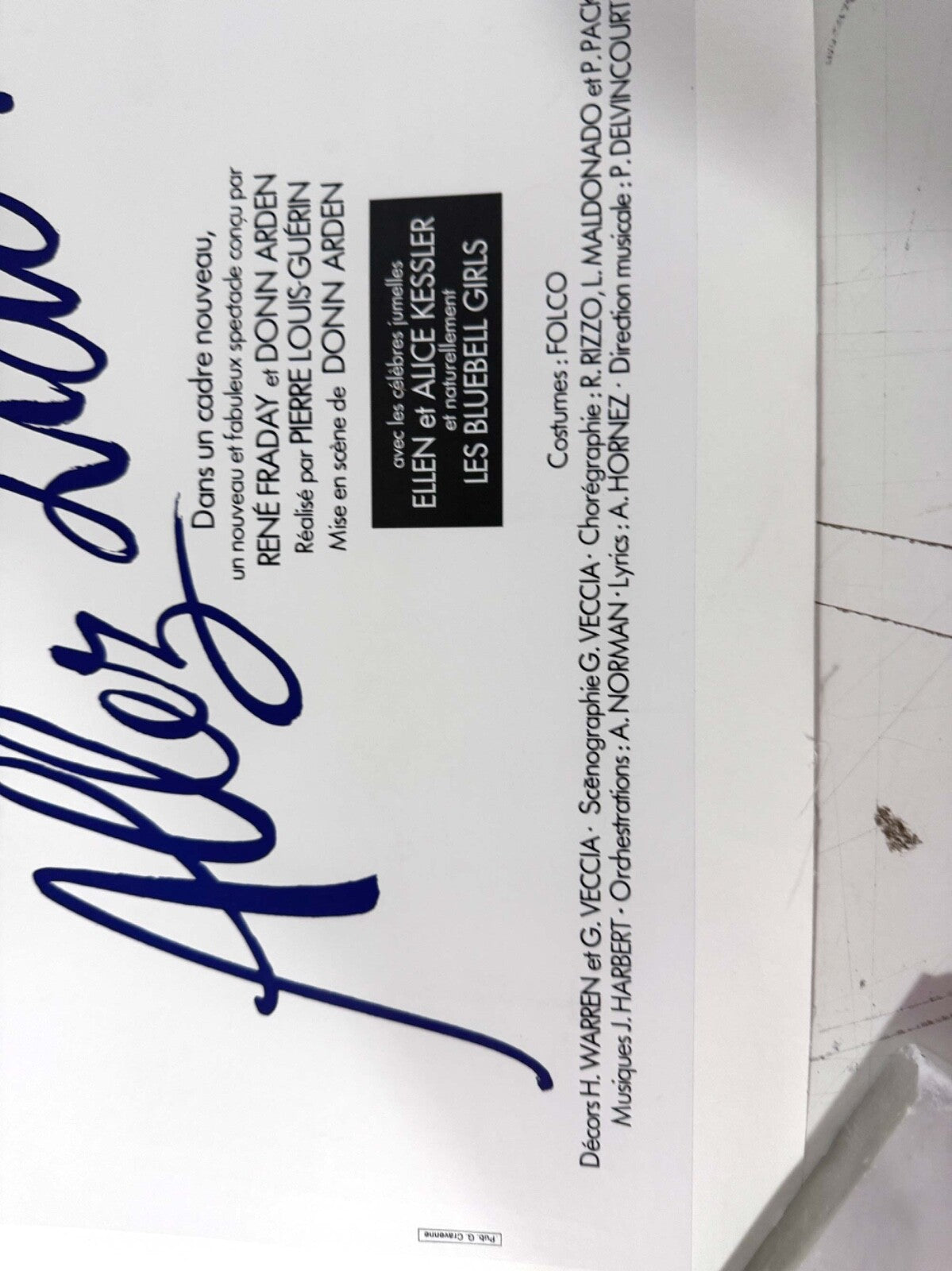 Lido Allez Lido Poster By Pierre Laurent Brenot On Linen Donn Arden