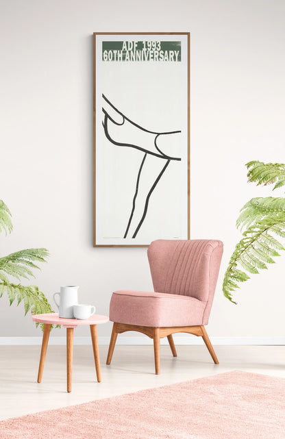 Alex Katz American Dance Festival " Lithograph Pop Art Black & Whit