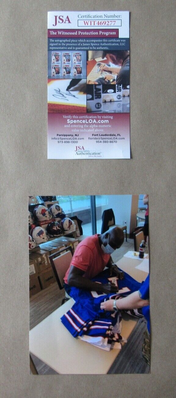 Bruce Smith Signed/Auto Buffalo Bills Custom Football Jersey Framed Jsa 159374