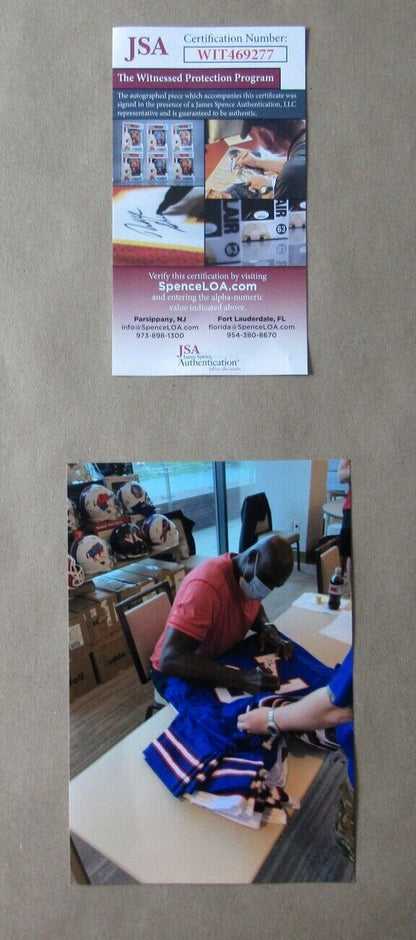 Bruce Smith Signed/Auto Buffalo Bills Custom Football Jersey Framed Jsa 159374