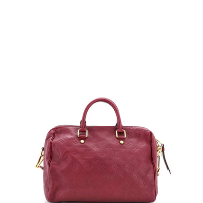 Louis Vuitton Speedy Bandouliere Bag Monogram Empreinte Leather 30