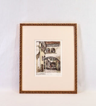 Herta Czernik-Kobanz Gzonning Etching Coloring 