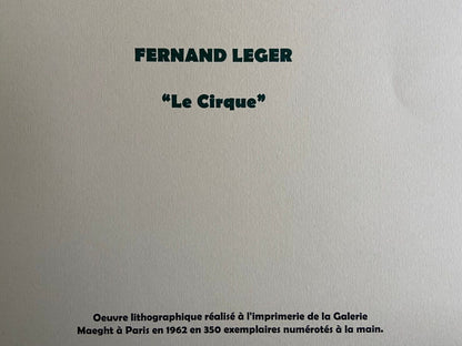 Fernand Lger Lithograph 1962 Numbered Maeght