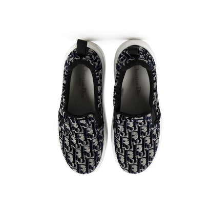 Christian Dior Women'S Solar Slip-On Sneakers Oblique Velvet