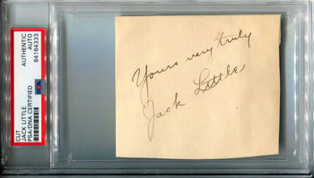 Jack Little Autographed Cut (Psa)
