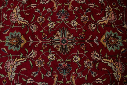Vintage Handmade Wool Oriental Rug Classic Floral