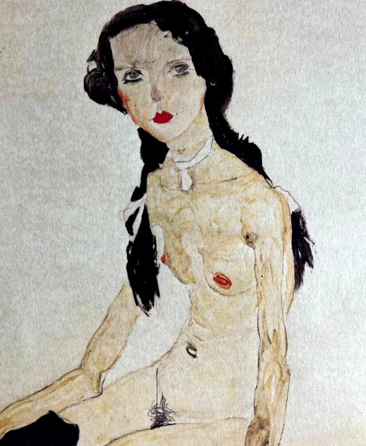 Egon Schiele Lithograph Numbered Coa