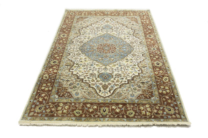 5X8 Ft Handmade Heriz Serapi Oriental Rug Classic