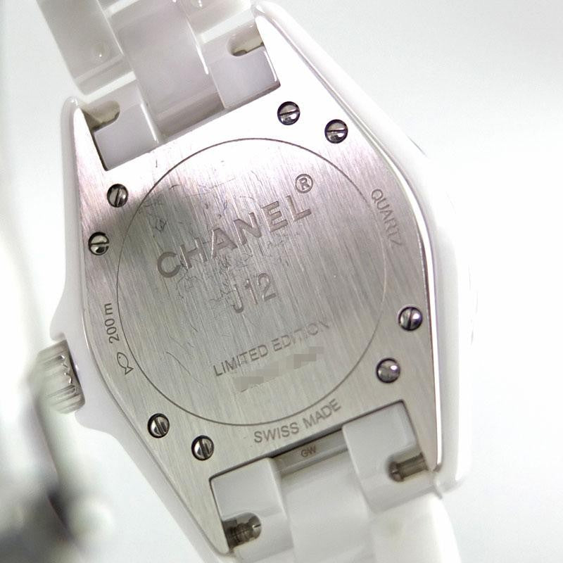 Chanel J12 Pink Light White Ceramic H4863