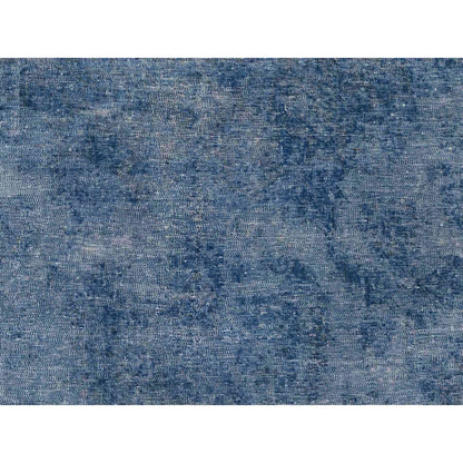 9'5"X12'7" Mavericks Blue Vintage Zoroastrian Karman Wool Oriental Rug