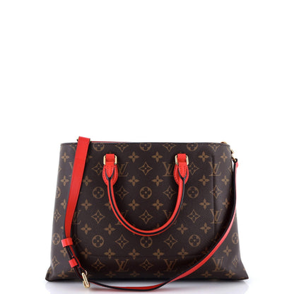 Louis Vuitton Flower Tote Monogram Canvas With Leather