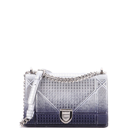 Christian Dior Diorama Flap Bag Cannage Embossed Calfskin Medium