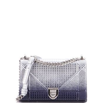 Christian Dior Diorama Flap Bag Cannage Embossed Calfskin Medium