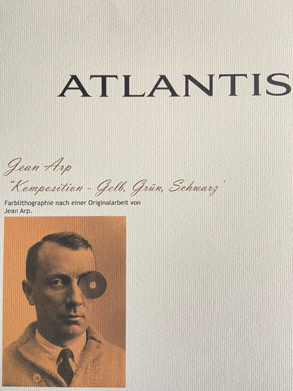 Jean Hans Arp Lithograph Coa Signed Op/Numbered In Pencil Crayon