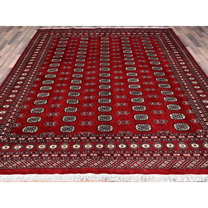 8'4"X10' Red Princess Bokara 100% Wool Hand Knotted Oriental Rug