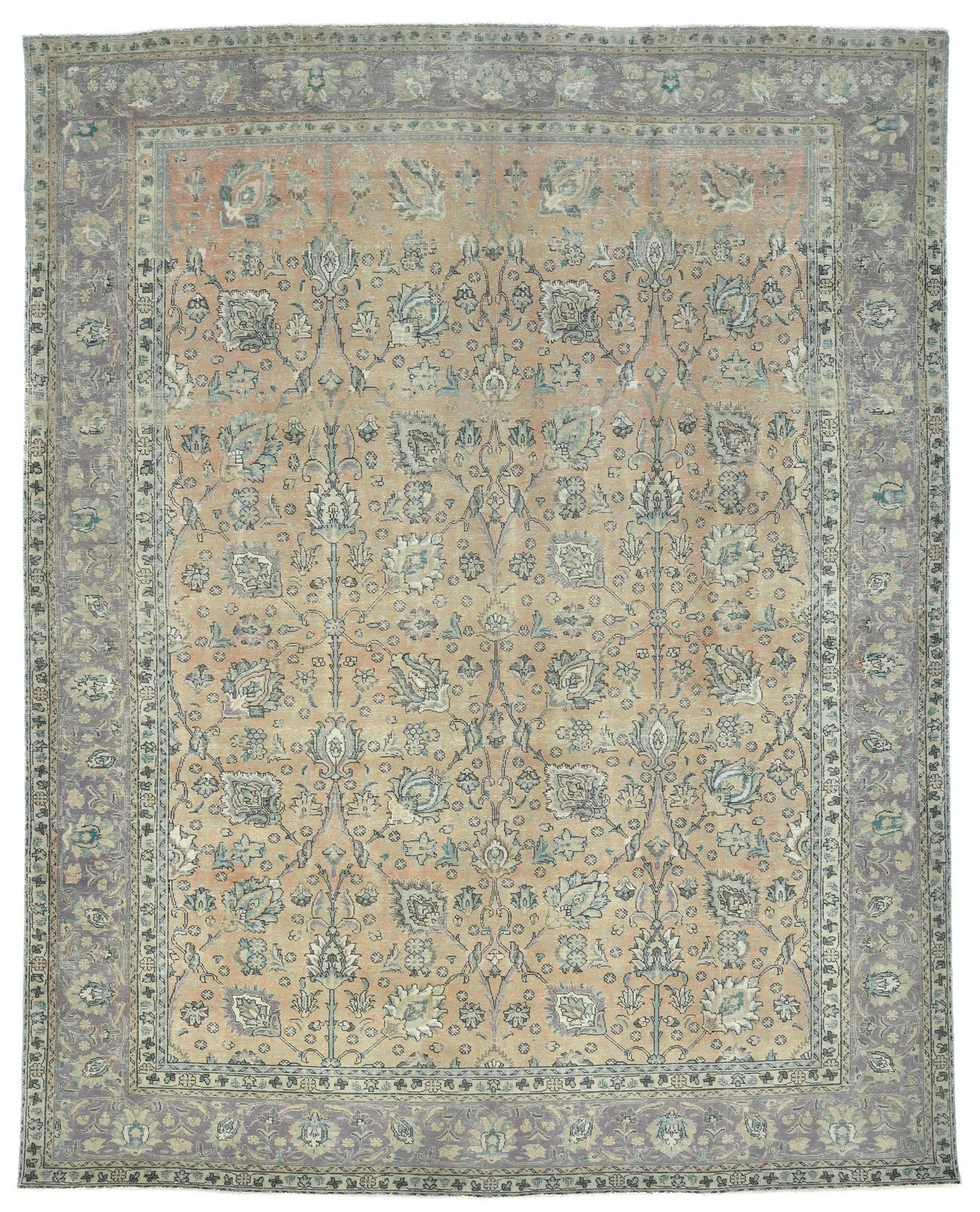 Semi-Antique Vintage Oriental Rug 9'8X12'5 Ft