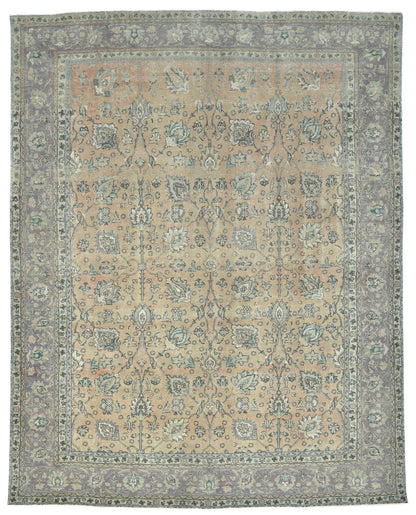 Semi-Antique Vintage Oriental Rug 9'8X12'5 Ft