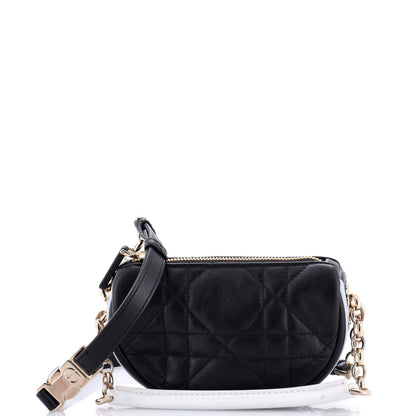 Christian Dior Vibe Hobo Cannage Quilt Lambskin Mini
