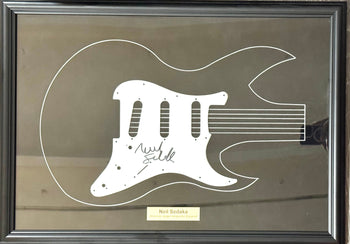 Neil Sedaka Autographed Framed Guitar Pickguard (Psa)